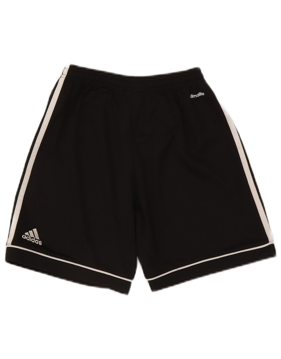 Pantaloni scurți sport Adidas Climalite pentru băieți 11-12 ani poliester negru