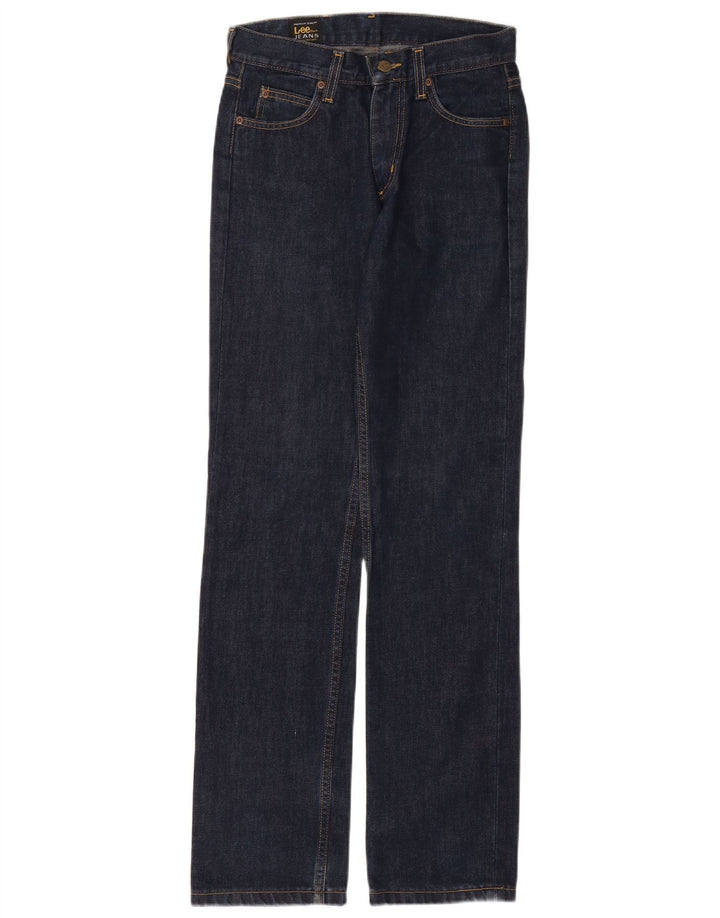 Blugi drepti pentru bărbați Lee W28 L33 Bumbac bleumarin