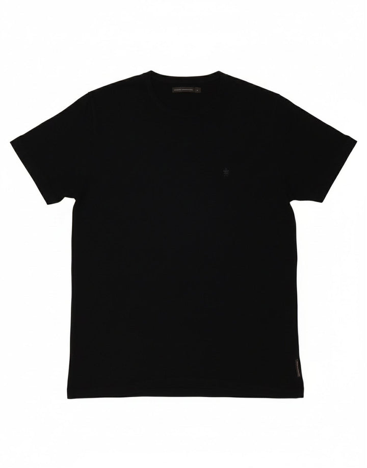FRENCH CONNECTION Mens T-Shirt Top Large Black Cotton
