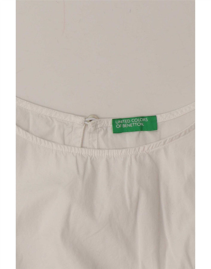 Bluză fără mâneci pentru femei Benetton UK 12 Medium White
