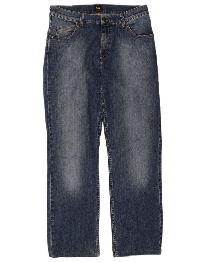 Blugi Lee Brooklyn Straight pentru bărbați W33 L29 Bumbac albastru