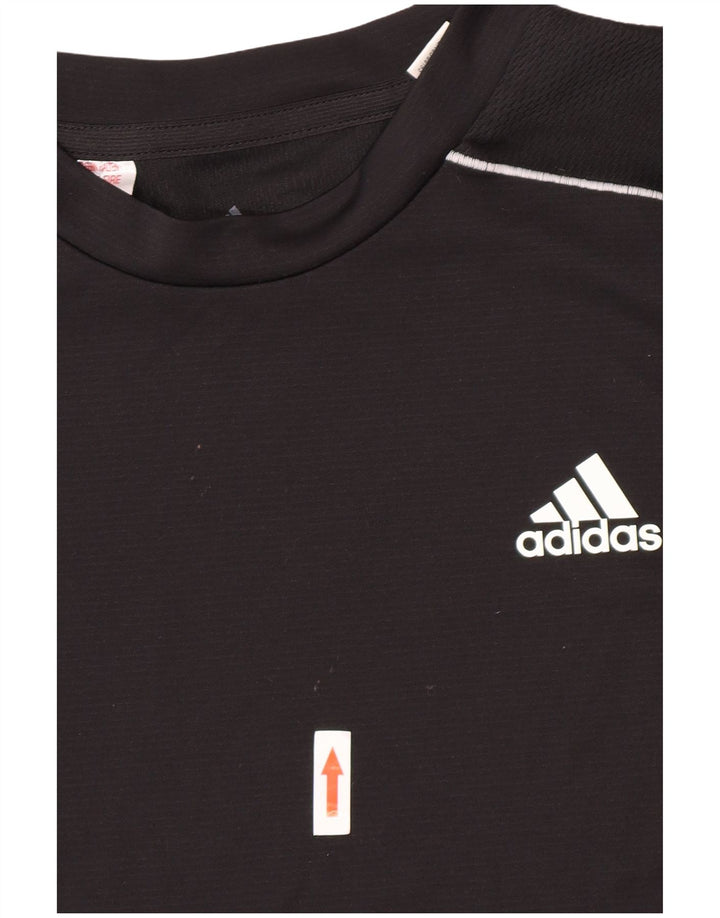 Tricou Adidas Aeroready pentru baieti Top 11-12 ani poliester negru