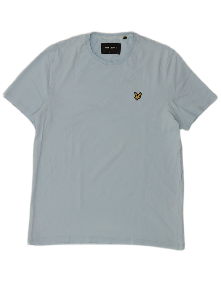 Tricou pentru bărbați Lyle & Scott Top din bumbac albastru mediu