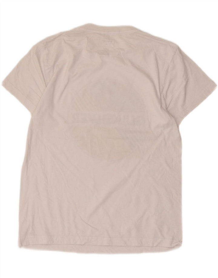 Tricou grafic Quiksilver pentru femei, cu croiala normală, UK 14, bumbac alb mediu
