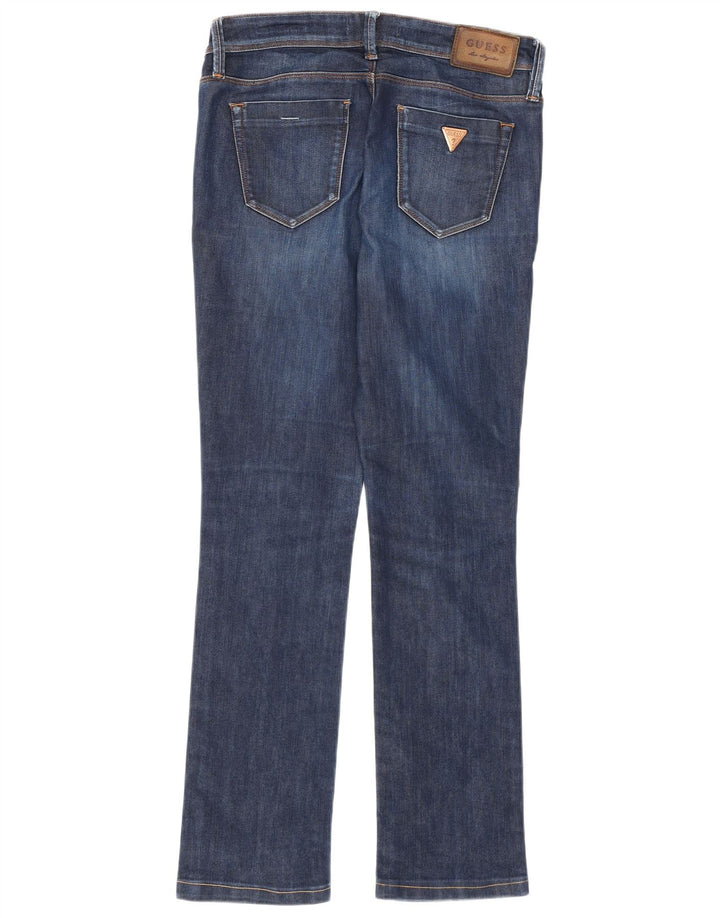 Blugi Guess Cigarette Slim W27 L28 Bumbac bleumarin