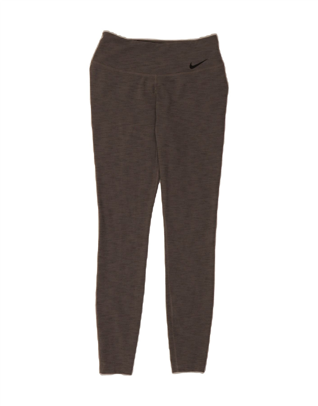NIKE Womens Dri Fit Leggings UK 12 Medium  Grey Flecked Nylon Vintage Nike and Second-Hand Nike from Messina Hembry 