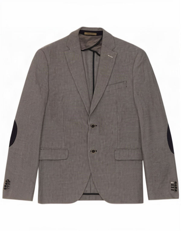 Blazer pentru bărbați Zara cu 2 nasturi EU 52 mare gri