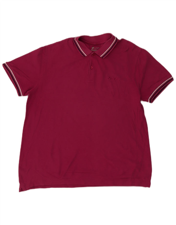 LOTTO Tricou Polo XL Roz Bumbac