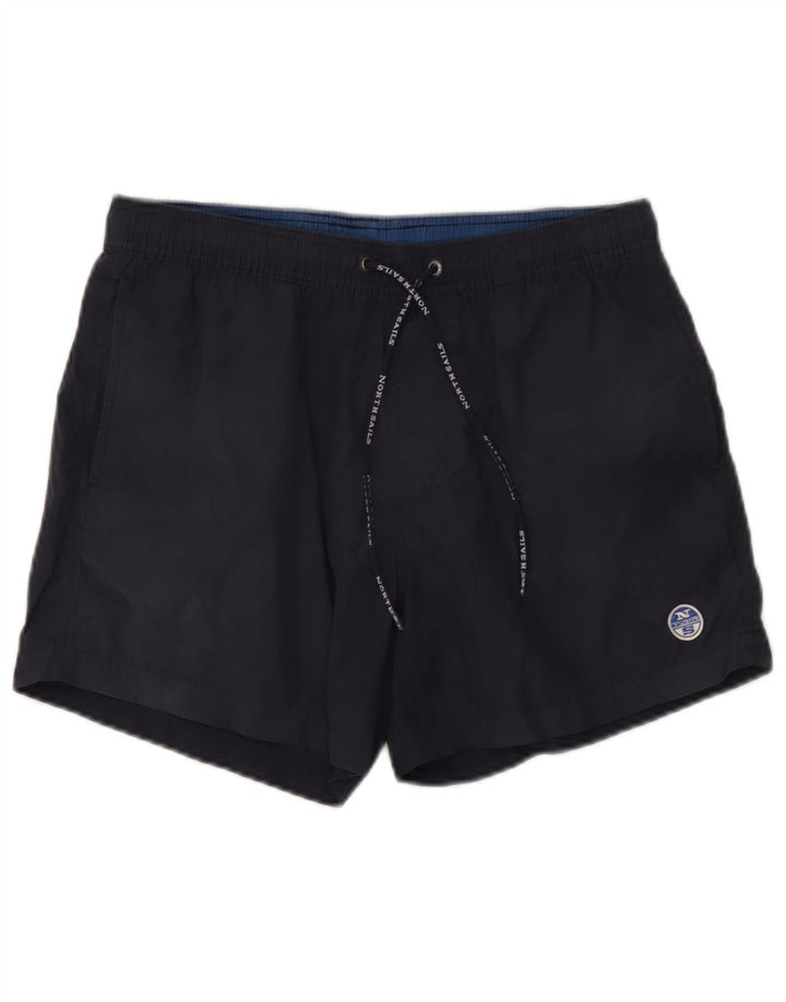Pantaloni scurți de înot North Sails pentru bărbați, bumbac mediu albastru bleumarin