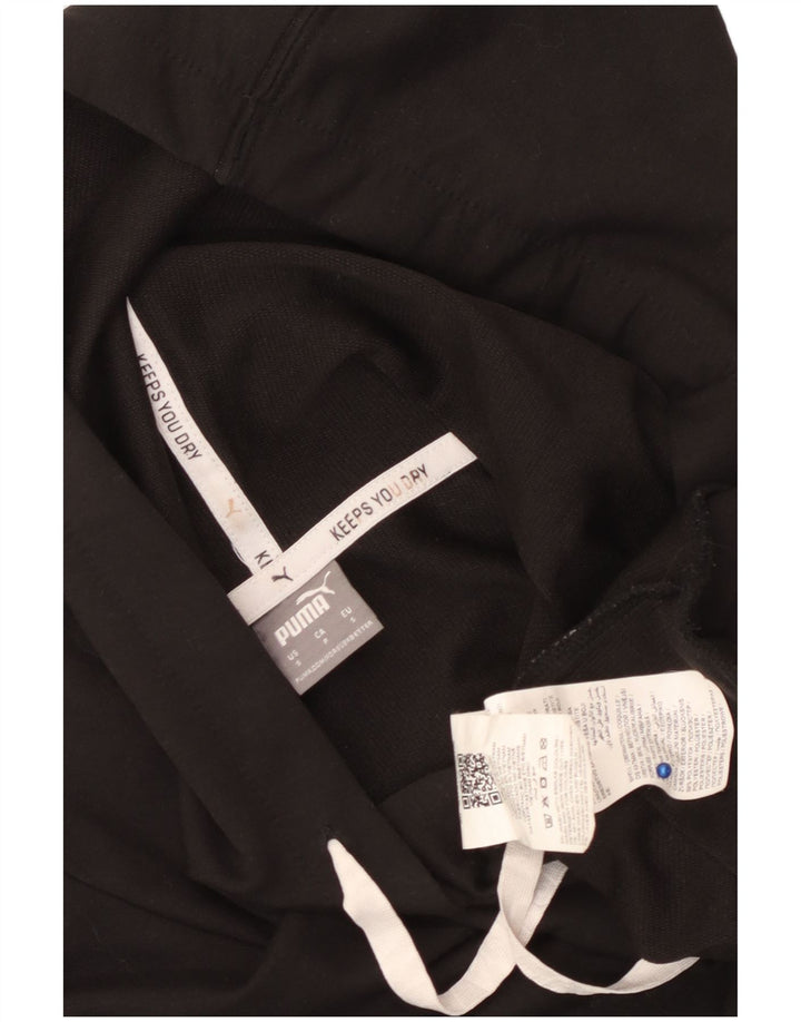 Pulover PUMA Crop Oversized Hoodie pentru femei UK 10 Poliester negru mic