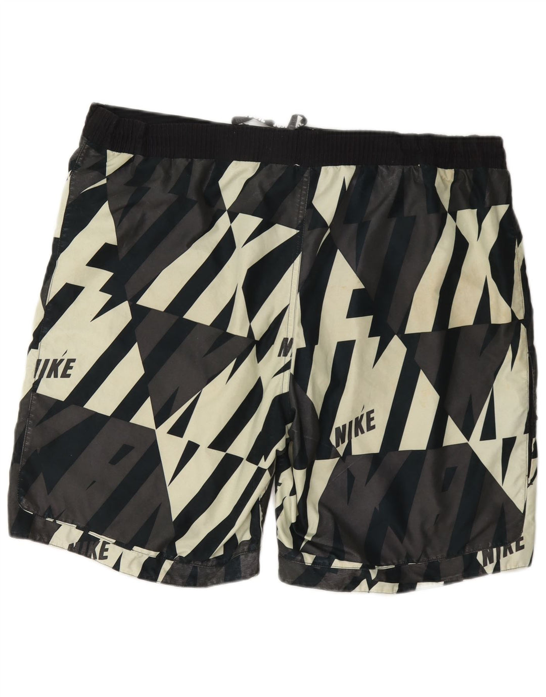 Pantaloni scurți de înot grafic Nike pentru bărbați, mari, negru, poliester