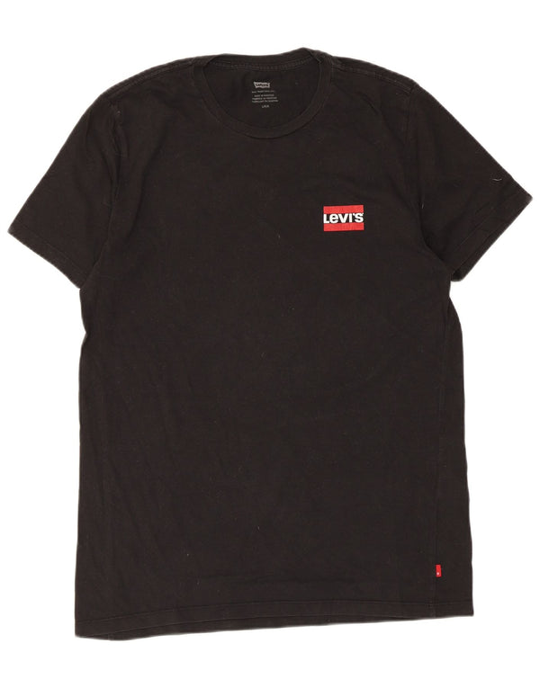 Tricou pentru bărbați Levi's Top mare din bumbac negru