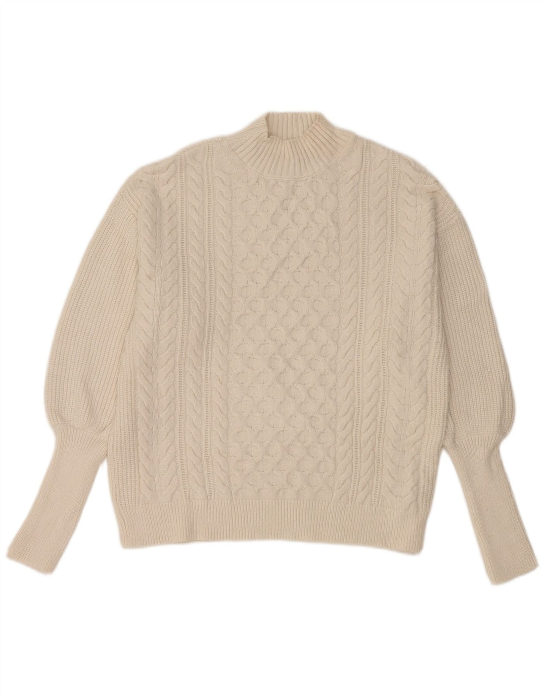 Pulover cu gât țestoasă pentru femei Marks & Spencer UK 14 Medium White
