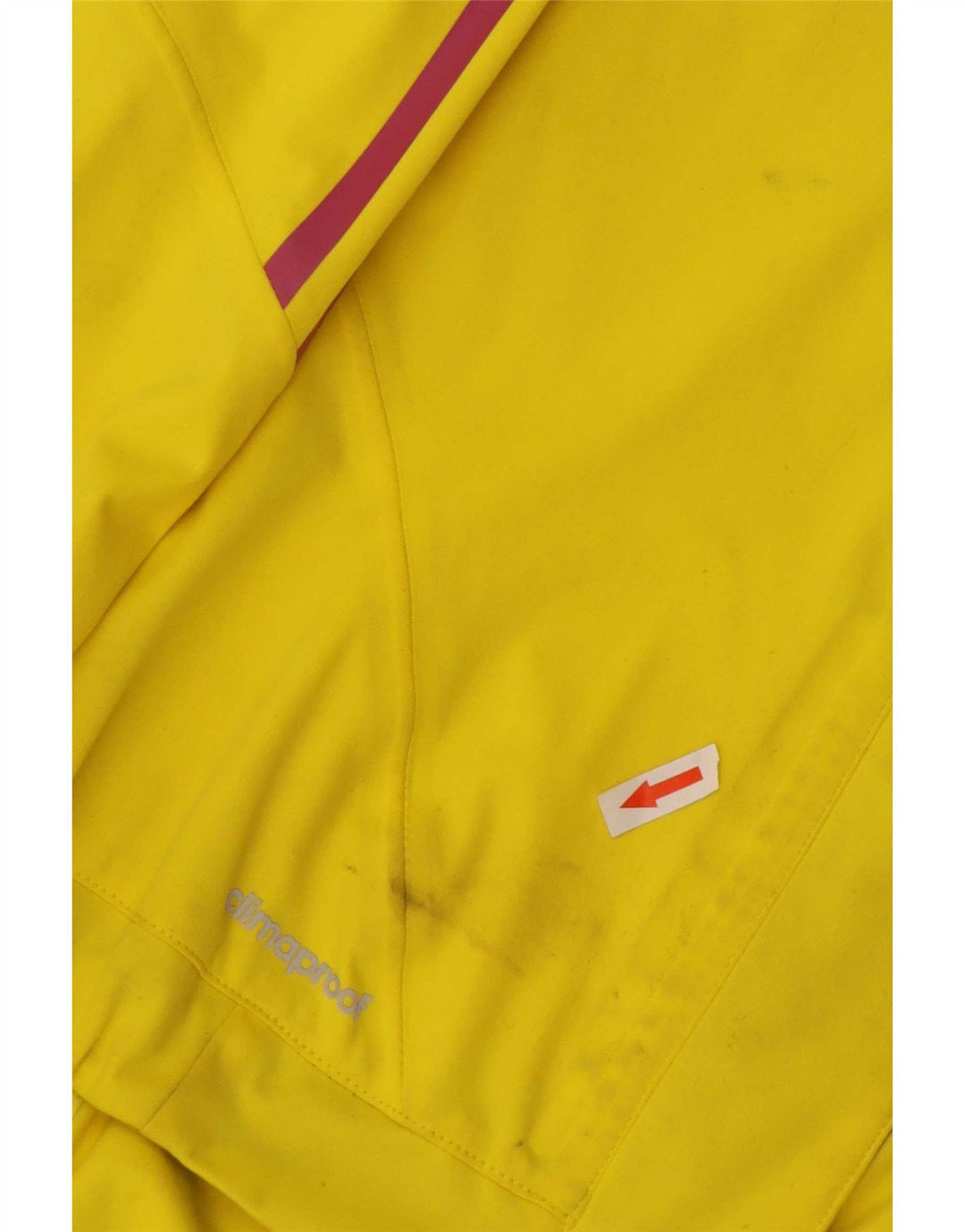 Jachetă de trening Adidas Clima Proof pentru femei UK 12/14 Galben mediu