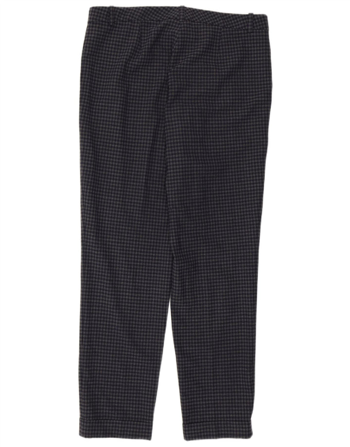 Pantaloni casual pentru femei Jigsaw UK 12 Medium W32 L28 Bleumarin Vichy