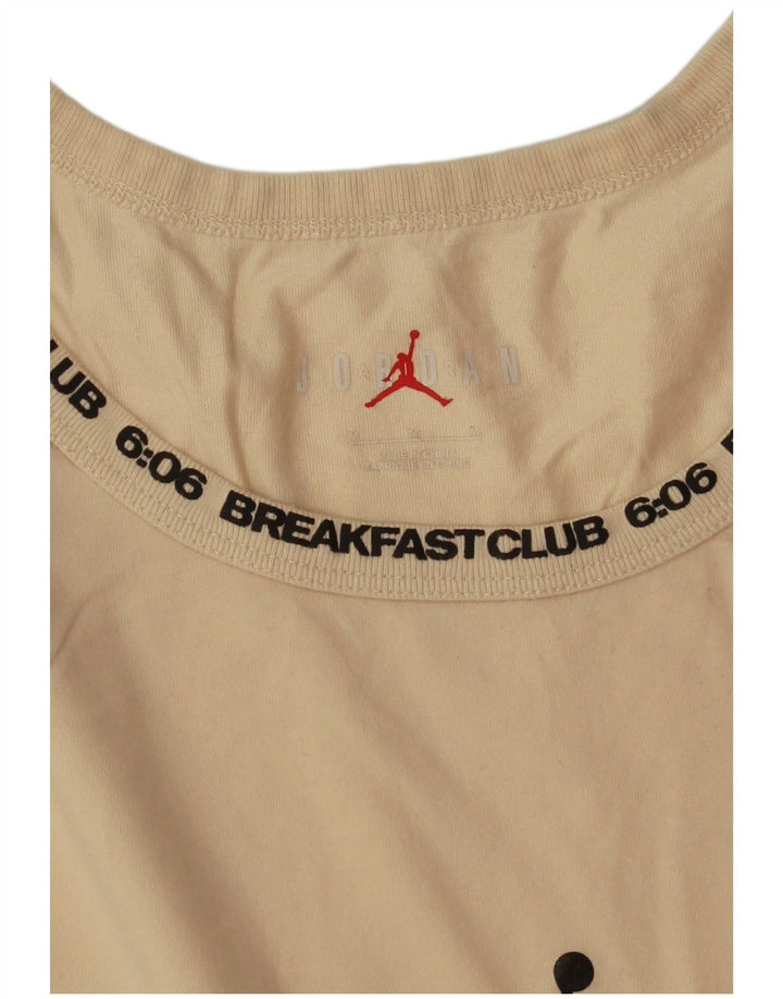 Vesta grafică Jordan Dri Fit pentru bărbați, bumbac mediu bej