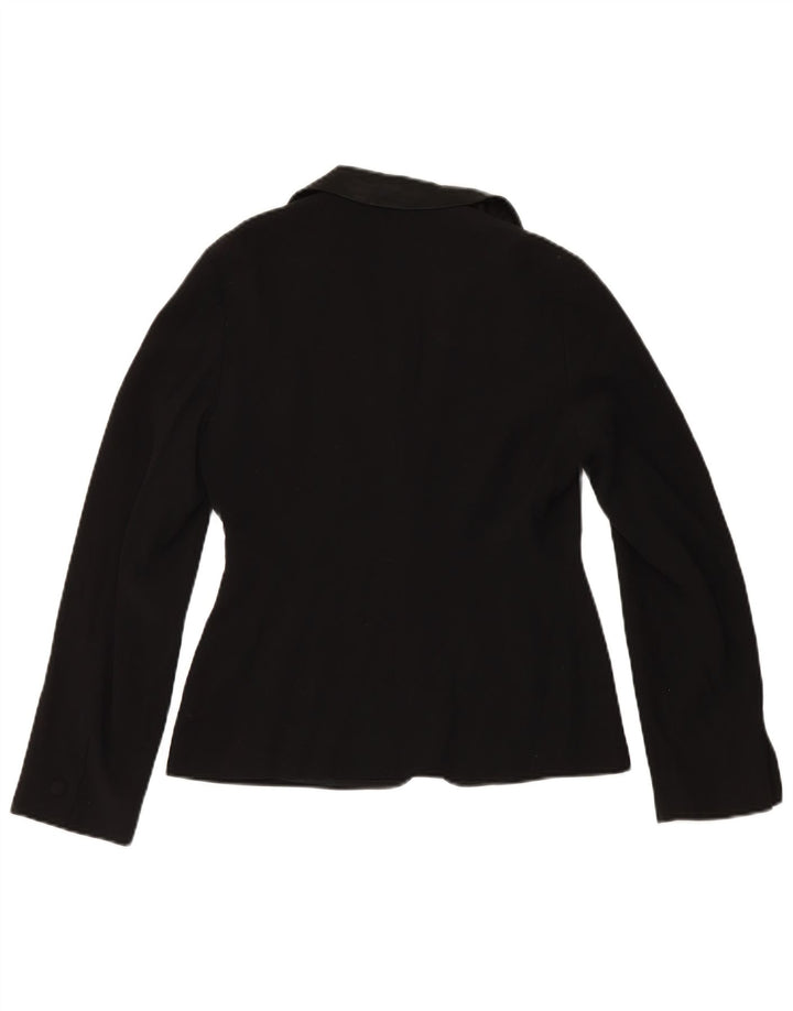 Jachetă blazer pentru femei Laura Ashley cu 1 nasture UK 12 Medium Black