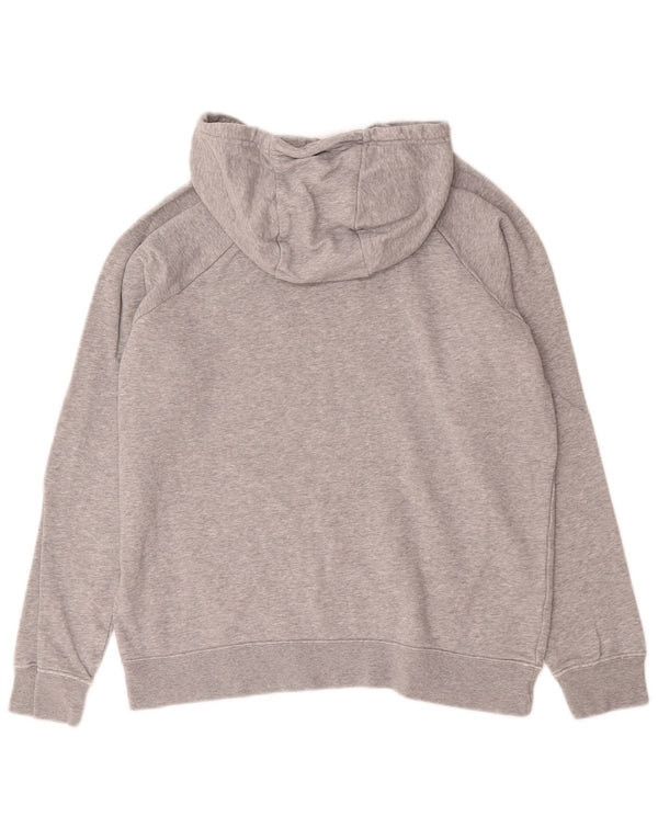 Pulover Nike pentru bărbați cu capota cu grafică, mare, gri bumbac