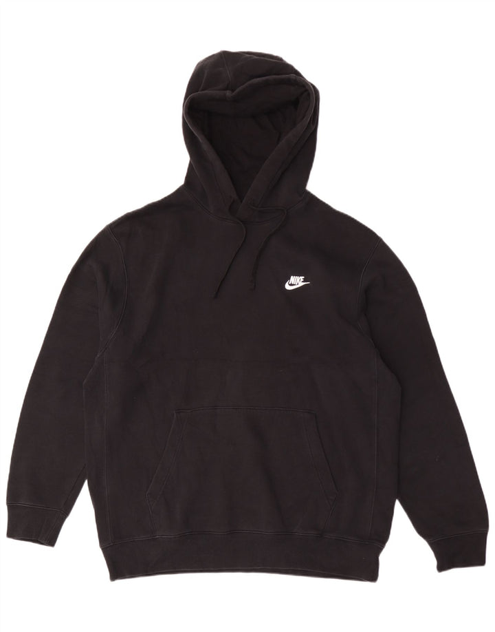 Pulover Nike pentru bărbați, bumbac mare, negru