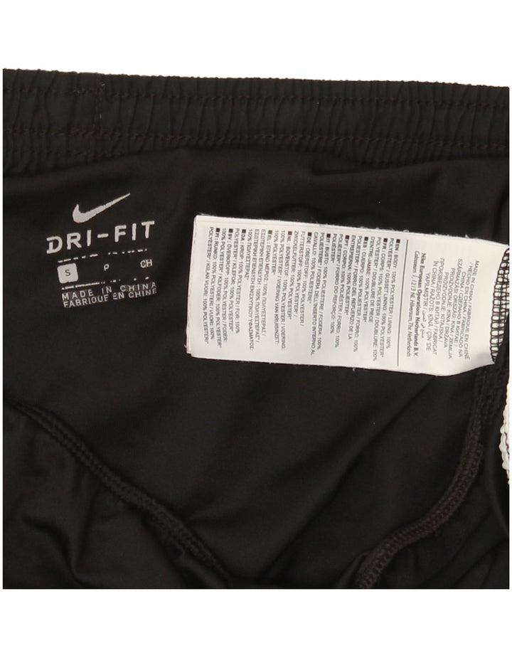 Pantaloni scurți sport Nike Dri Fit pentru femei UK 10 Small Negru Poliester