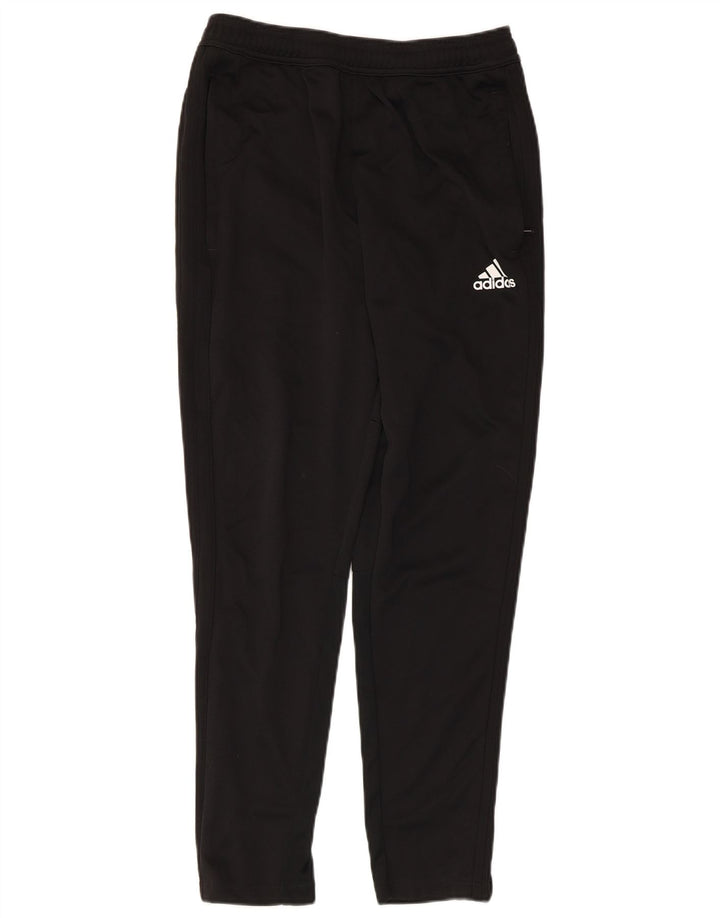 Pantaloni de trening Adidas pentru bărbați, poliester mediu negru