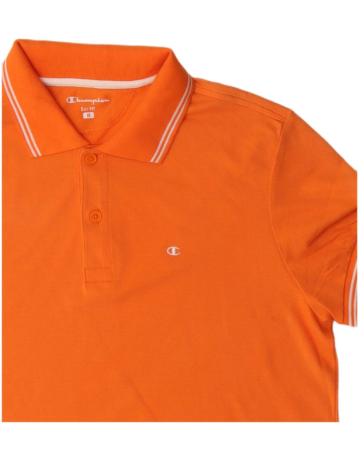 Tricou polo pentru bărbați CHAMPION Easy Fit, bumbac portocaliu mediu