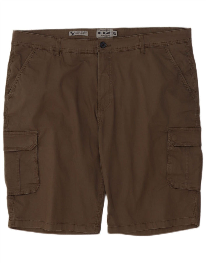 Pantaloni scurti cargo vintage pentru bărbați W40 XL din bumbac maro