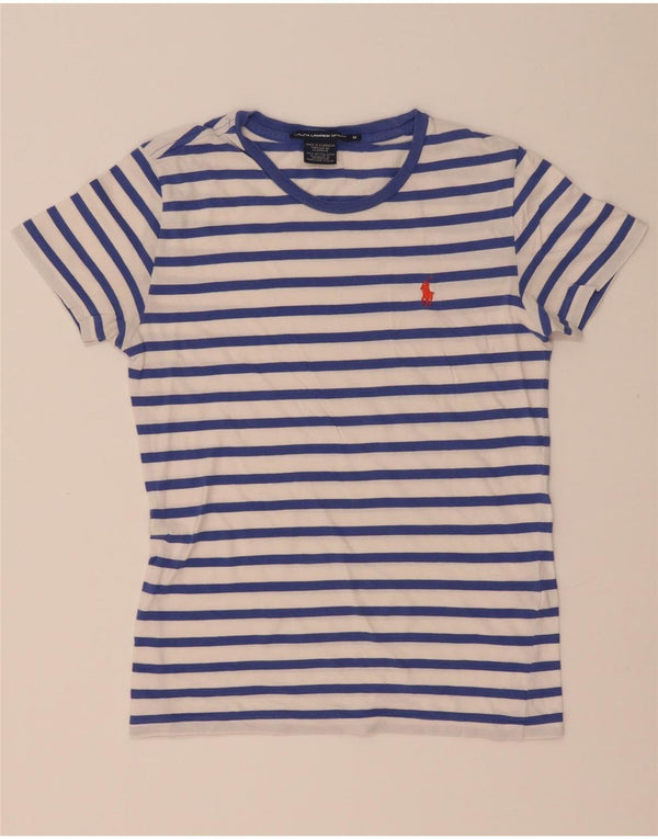 Tricou pentru femei Ralph Lauren, UK 12, bumbac cu dungi albe medii