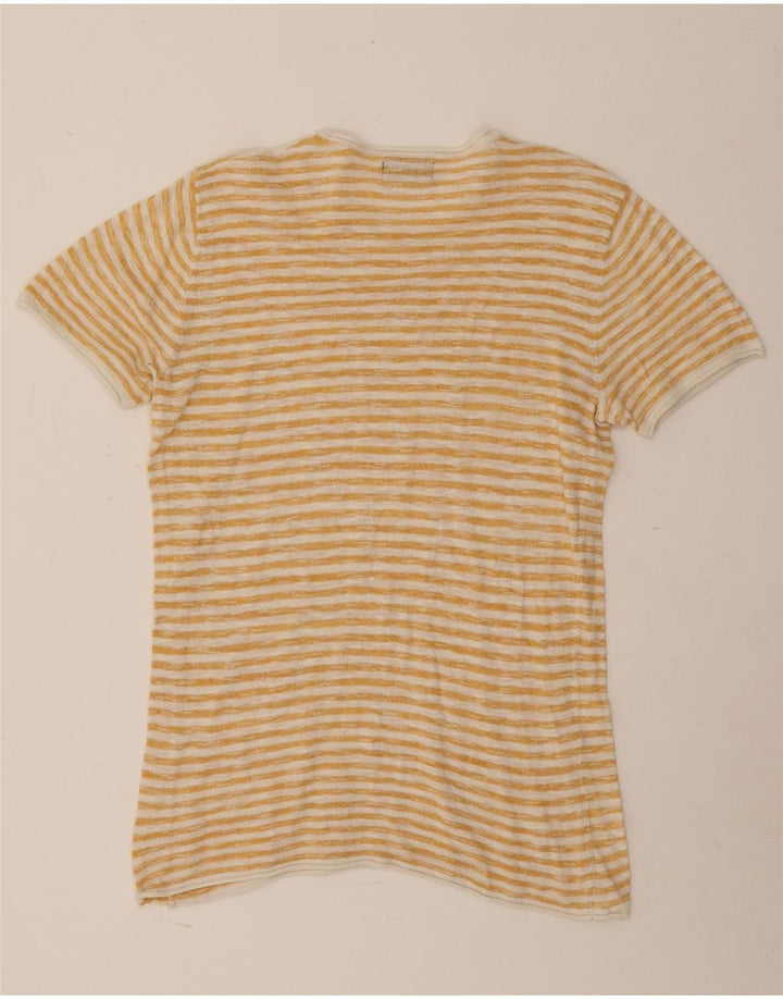Tricou pentru bărbați Zara Top mic cu dungi galbene
