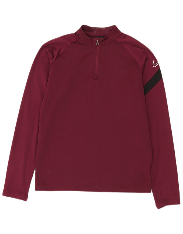 Top de trening Nike Dri Fit Graphic Pulover pentru băieți 12-13 ani mare Bordeaux