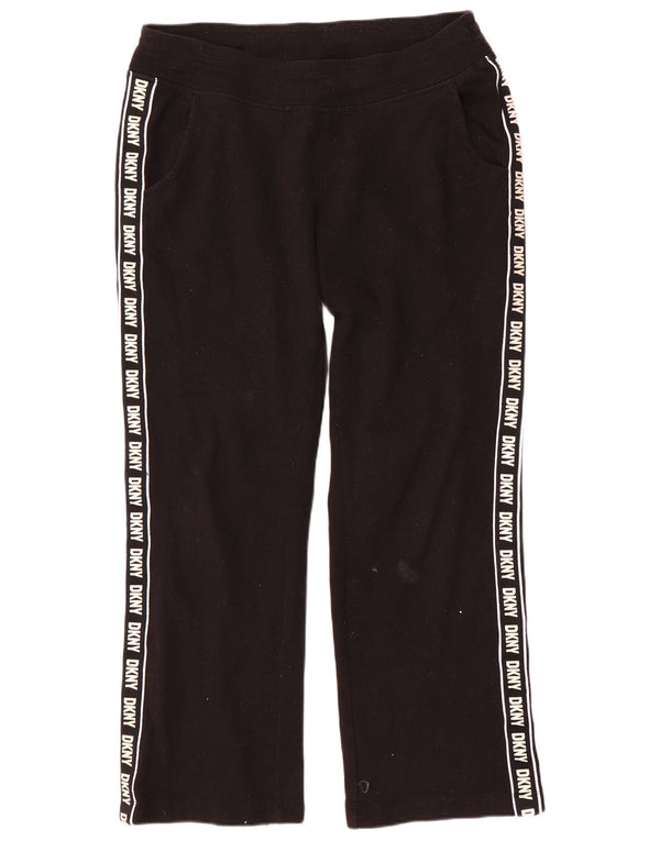 Dkny Pantaloni de trening grafic pentru femei UK 14 Bumbac mediu negru