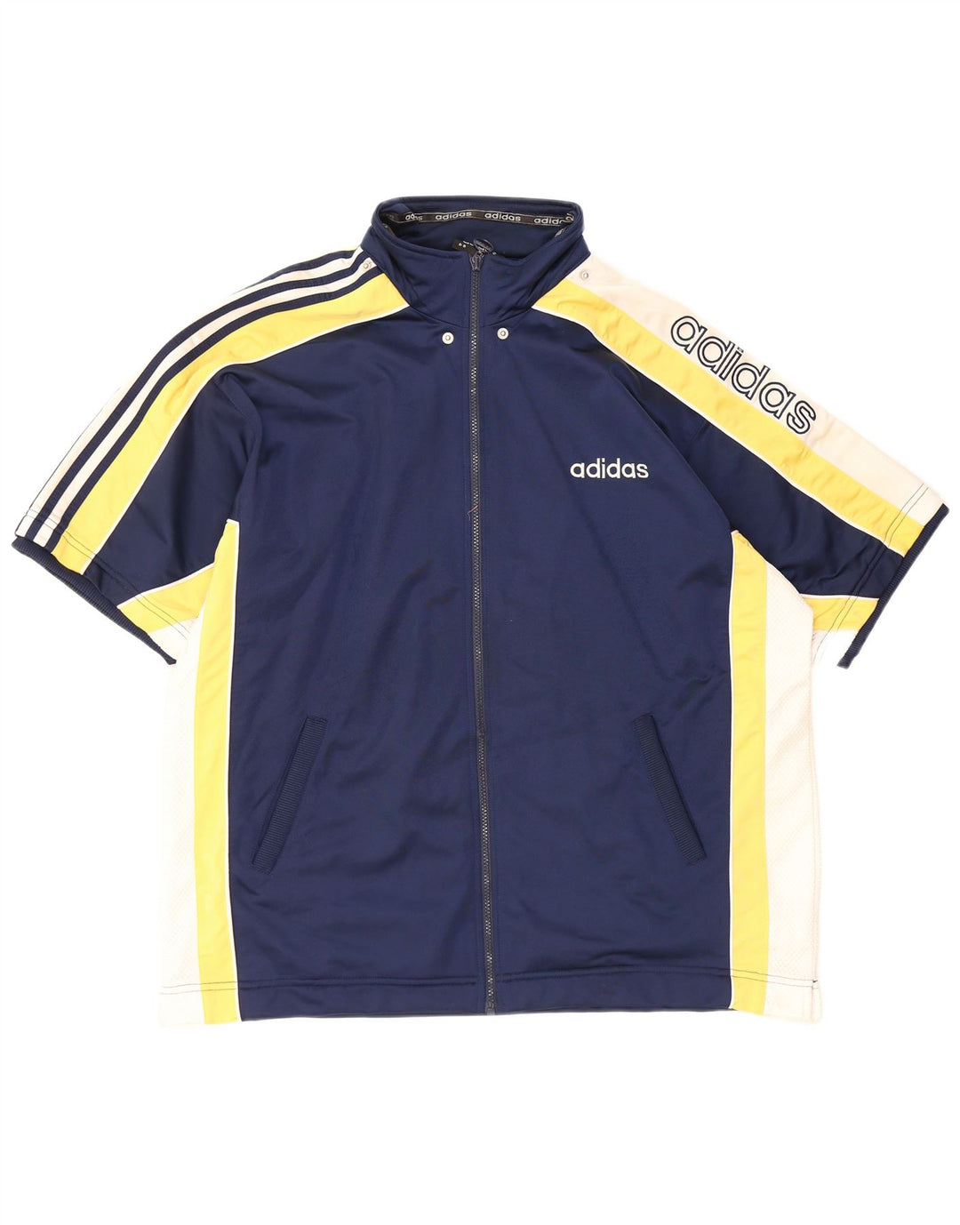 Jachetă de trening grafică ADIDAS pentru bărbați, XL, bleumarin, color block