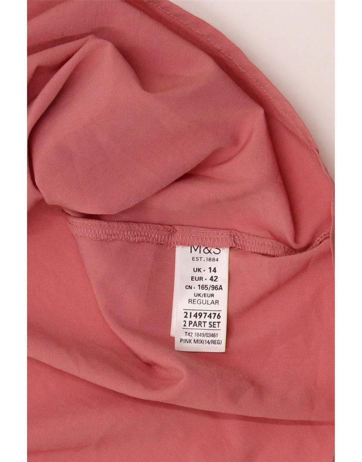 Rochie pentru femei Marks & Spencer UK 14 Medium Pink Poliester