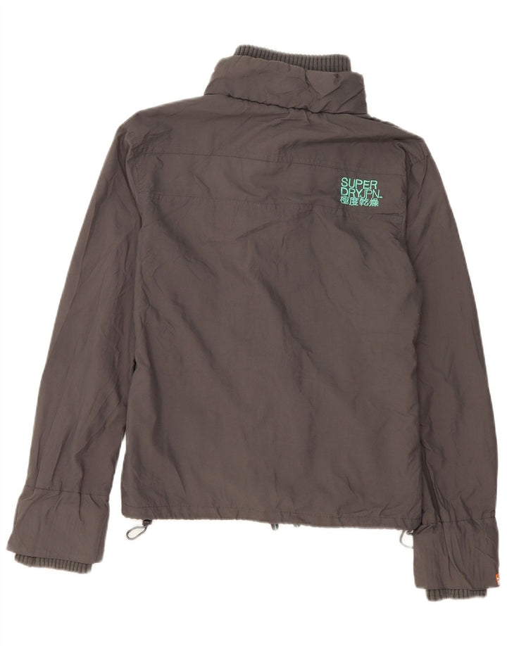 Jachetă Bomber Superdry pentru femei UK 16 mare nailon gri