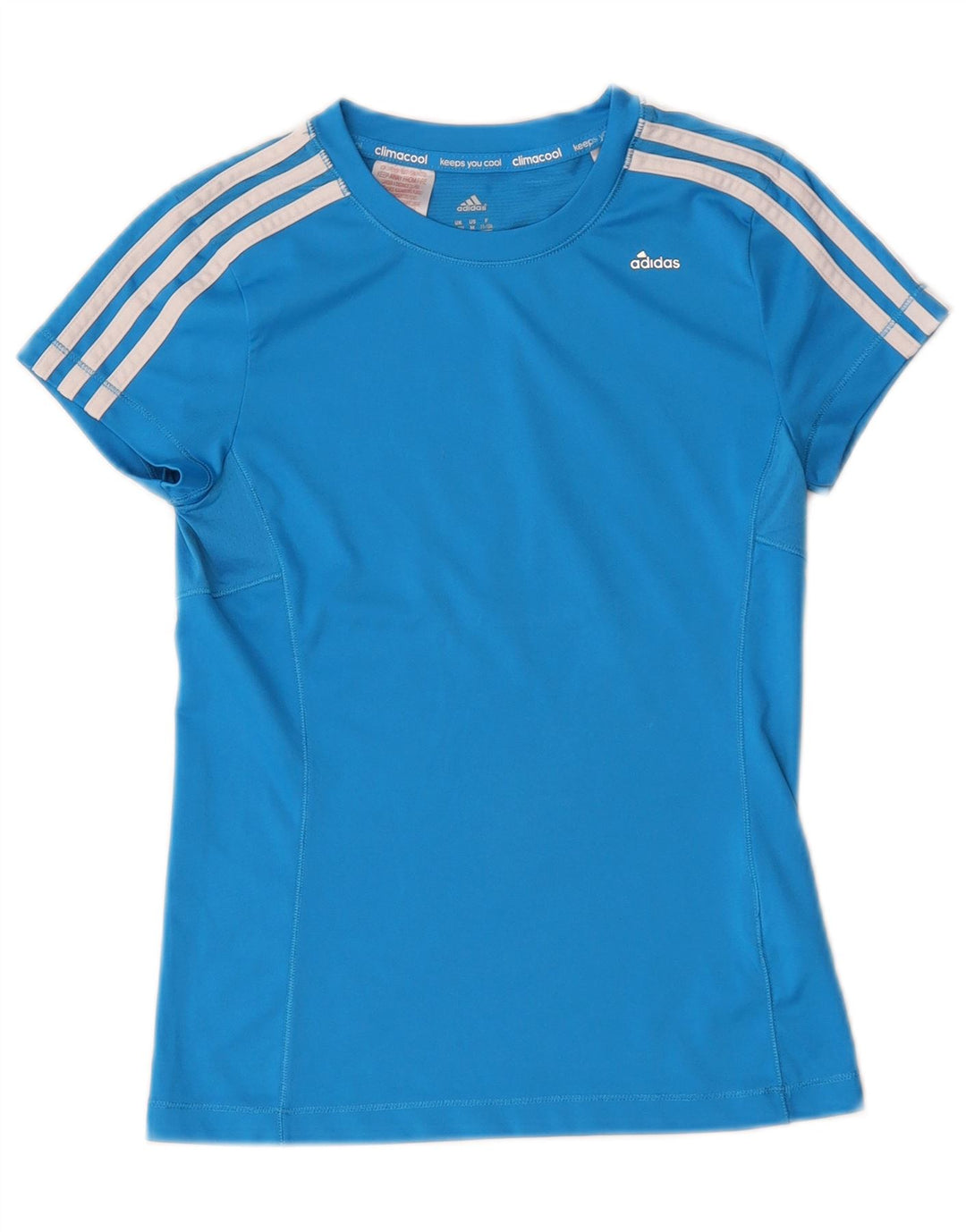Tricou Adidas Climacool pentru baieti Top 11-12 ani poliester albastru