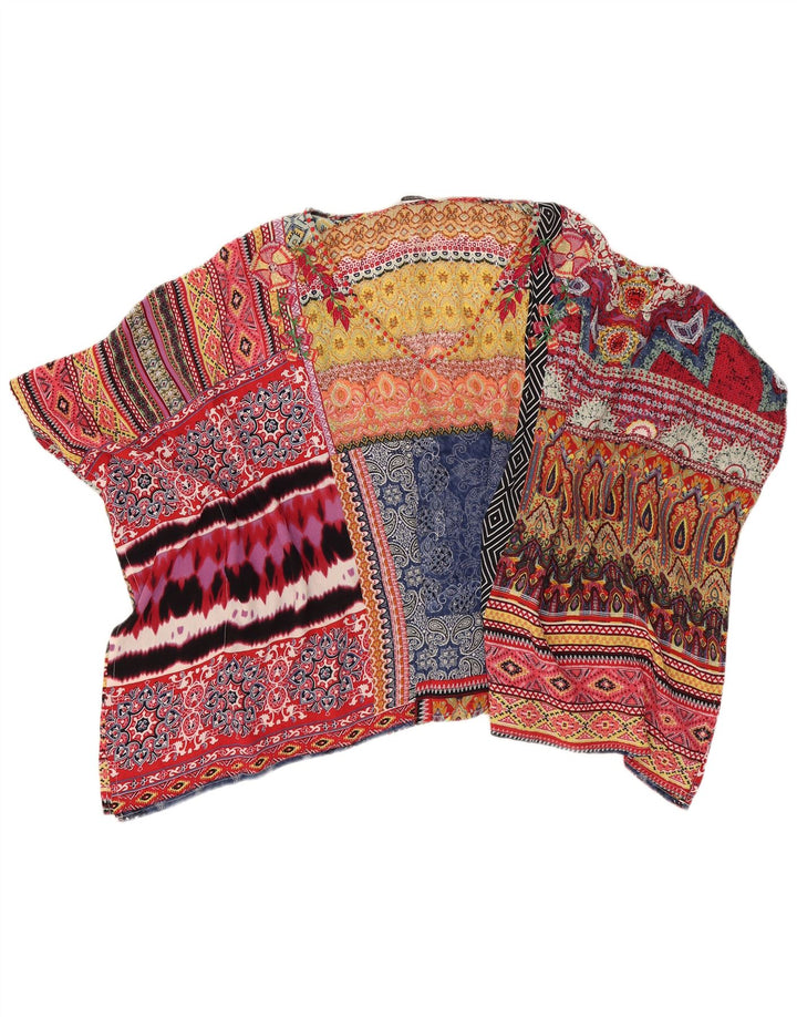 DESIGUAL Bluză supradimensionată pentru femei UK 14 Medium Multicolor Paisley