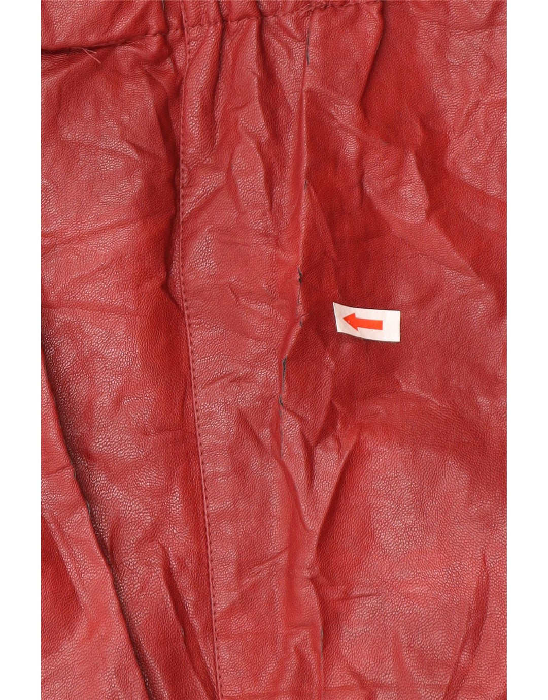 Fusta din piele pentru femei Zara Mic W26 Burgundy