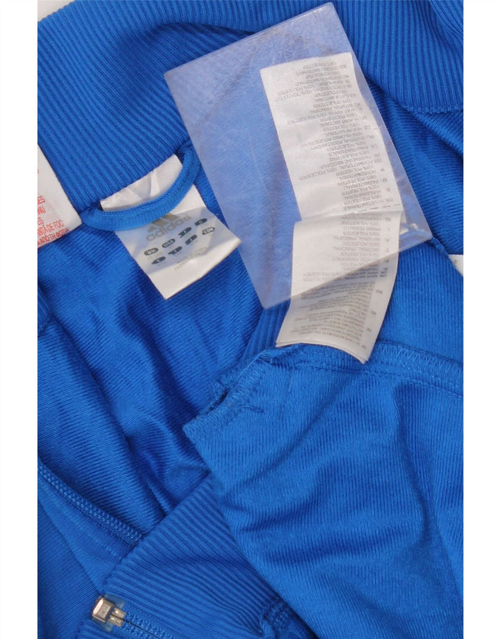 Jachetă de trening pentru băieți ADIDAS 15-16 ani, albastru, poliester