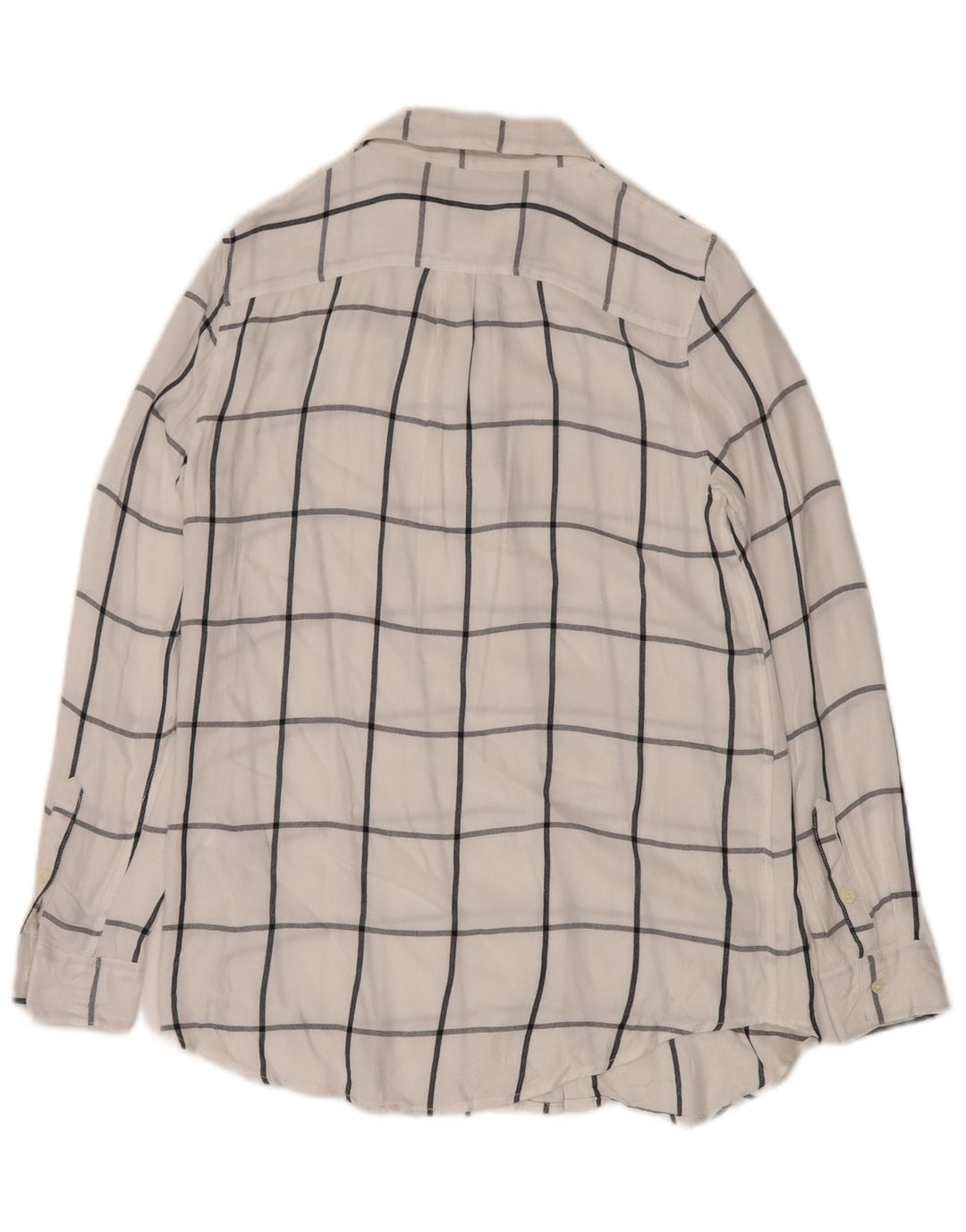 BANANA REPUBLIC Cămașă de flanel pentru femei Boyfriend Fit UK 6 XS White Check