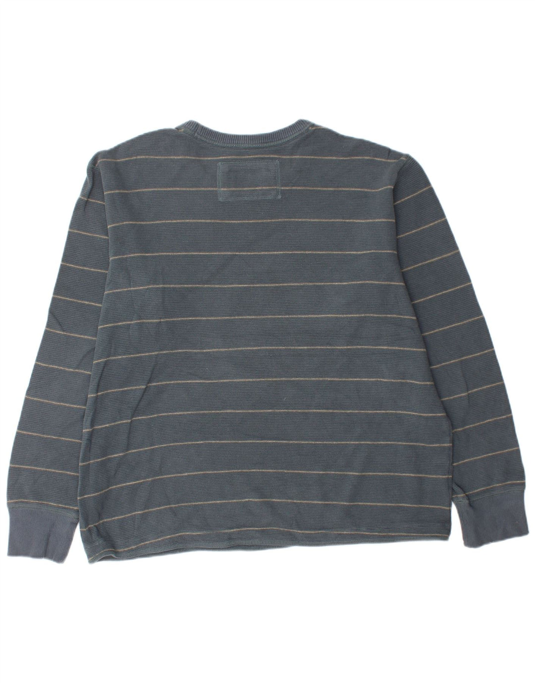 EDDIE BAUER Top pentru bărbați cu mânecă lungă XL, bumbac cu dungi albastre