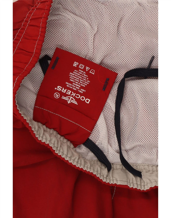 Pantaloni scurți de înot Dockers pentru bărbați, XL, nailon roșu