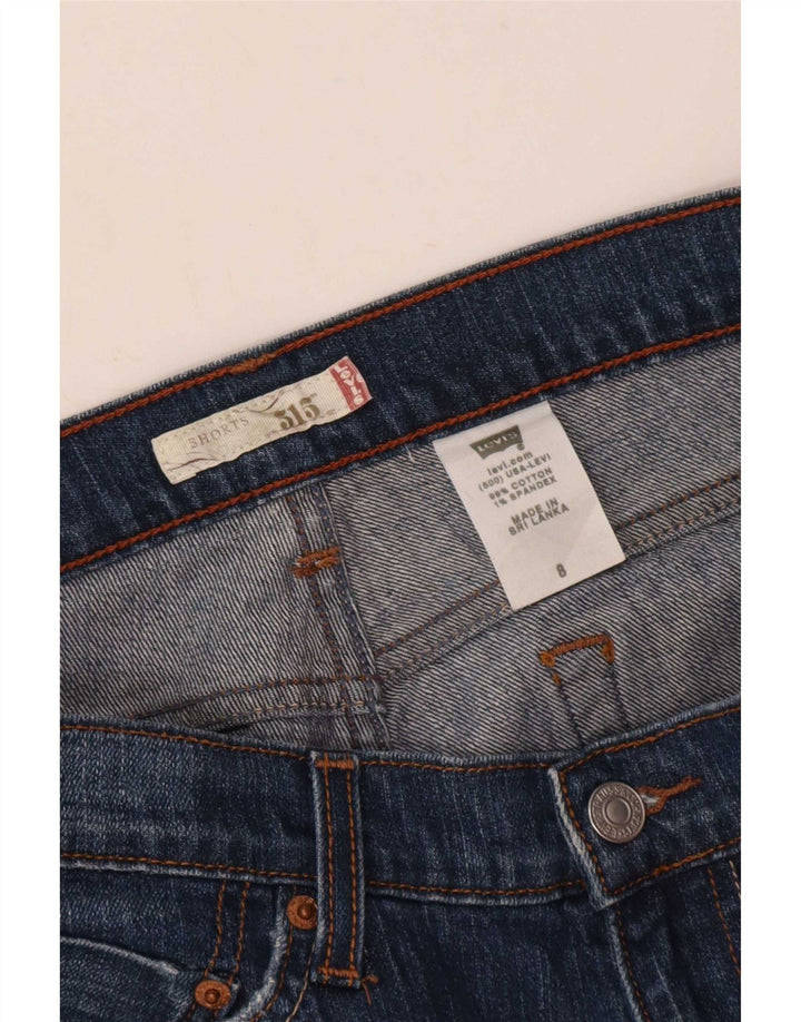 Pantaloni scurți Levi's 515 Denim US 8 Medium W30 Bumbac albastru