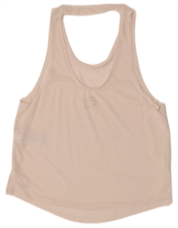 Vesta Nike Dri Fit pentru femei UK 12 Poliester alb mediu