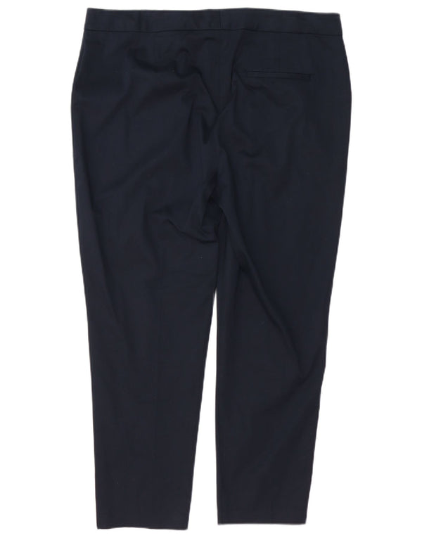 MARKS & SPENCER Pantaloni slim casual pentru femei UK 16 Large W36 L26 Bleumarin