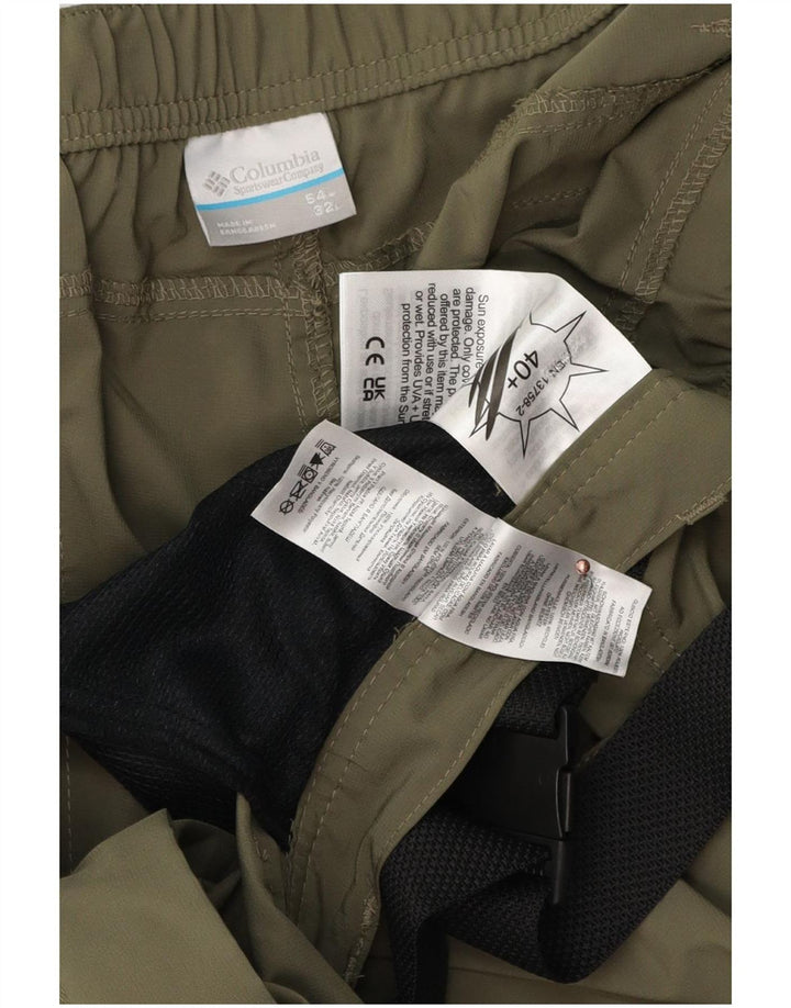 Pantaloni cargo drepti pentru bărbați Columbia W54 L32 Poliester kaki