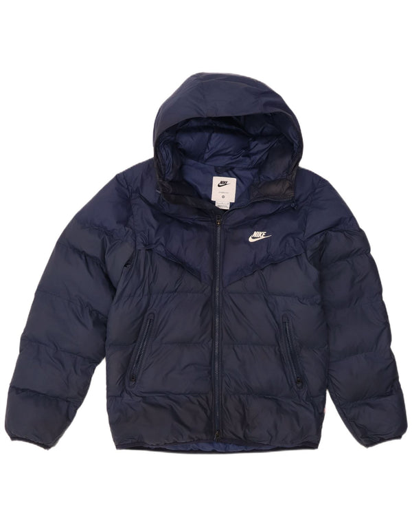 Jachetă căptușită cu glugă pentru bărbați Nike Storm-Fit UK 36 Poliester bleumarin mic