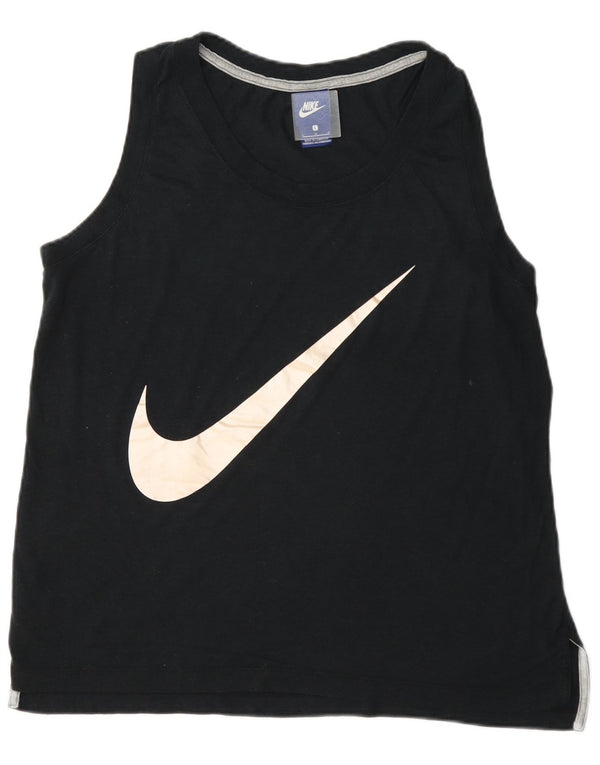 Top cu vestă grafică Nike pentru femei UK 16, mare, bleumarin