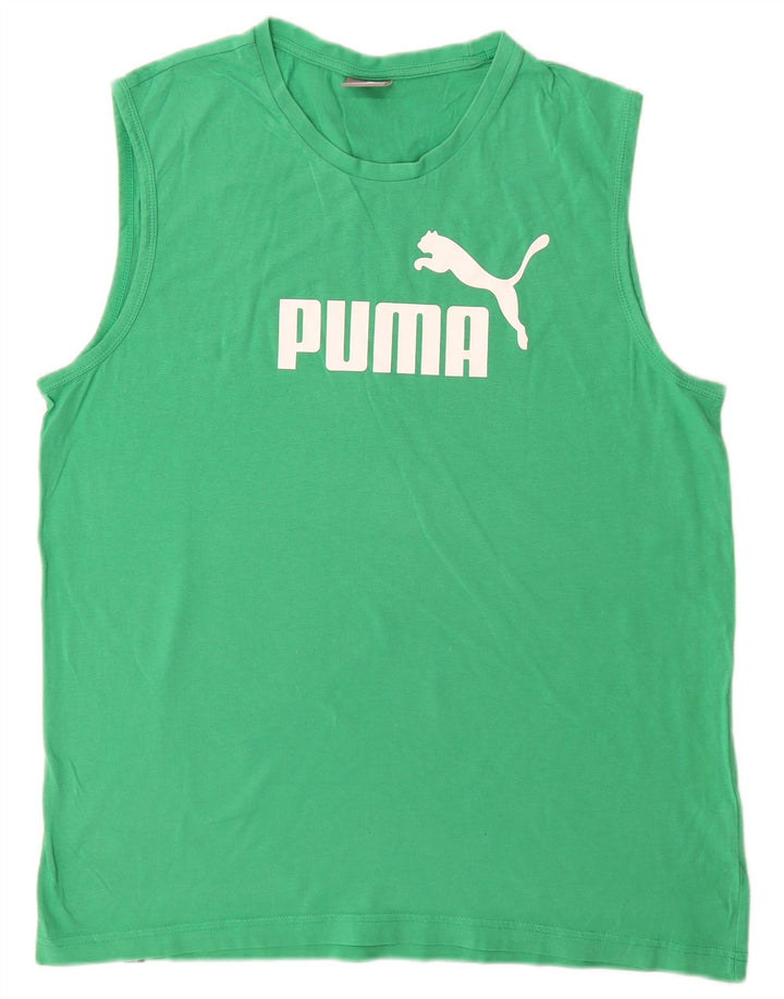 Vesta grafică pentru bărbați Puma, mare, verde, bumbac