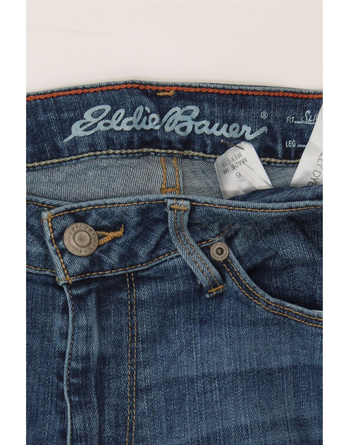 EDDIE BAUER Womens Slightly Curvy Slim Jeans US 6 Medium W28 L31 Blue Vintage Eddie Bauer and Second-Hand Eddie Bauer from Messina Hembry 