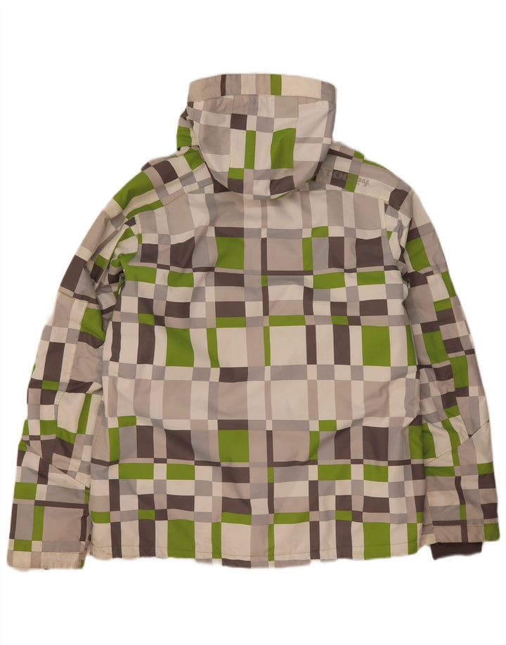Jachetă de schi cu glugă pentru bărbați Tog 24 UK 38 Medium Bej Geometric